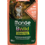 Monge BWild - Losos i škampi sa povrćem - HRANA ZA STERILISANE MAČKE 85 g