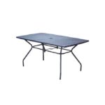 Green Bay metalni sto MELFI 150 x 90 x 74 cm -sivi